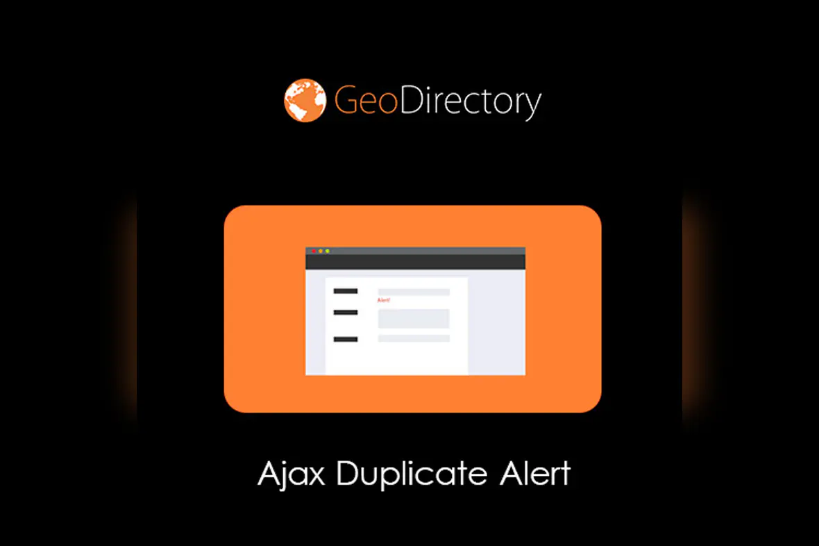 GeoDirectory Ajax Duplicate Alert