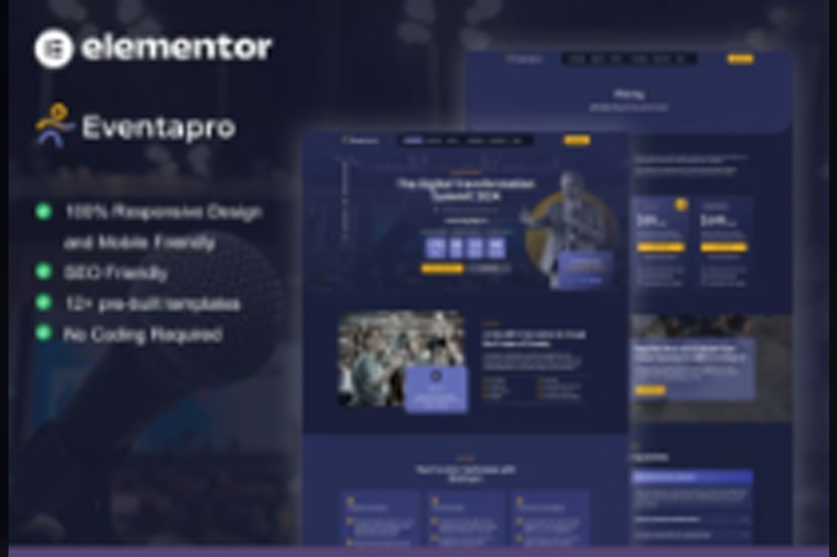 Eventapro – Event and Conference Elementor Pro Template Kit July 10, 2025