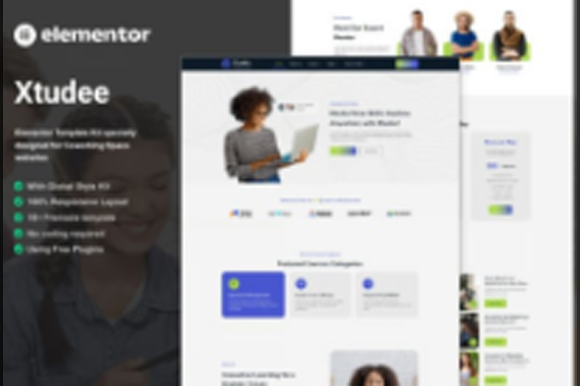 Xtudee – Online Course Elementor Template Kit July 9, 2025