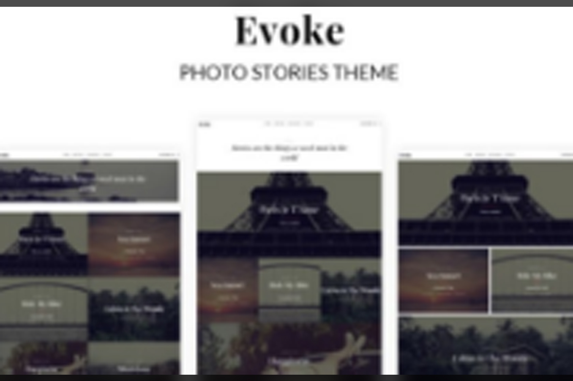Evoke Photo Stories Blog WordPress Theme v2.5.6