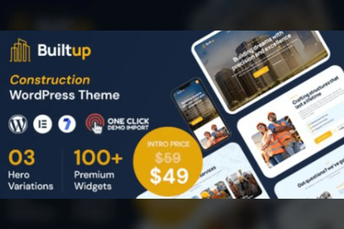 Builtup – Construction Company WordPress Theme v1.0.5