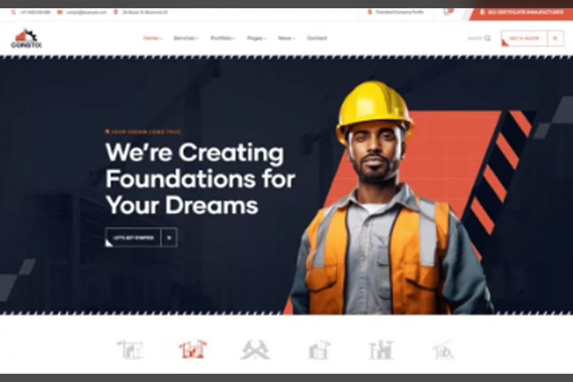 Constix – Construction Industrial WordPress Theme v1.0.5