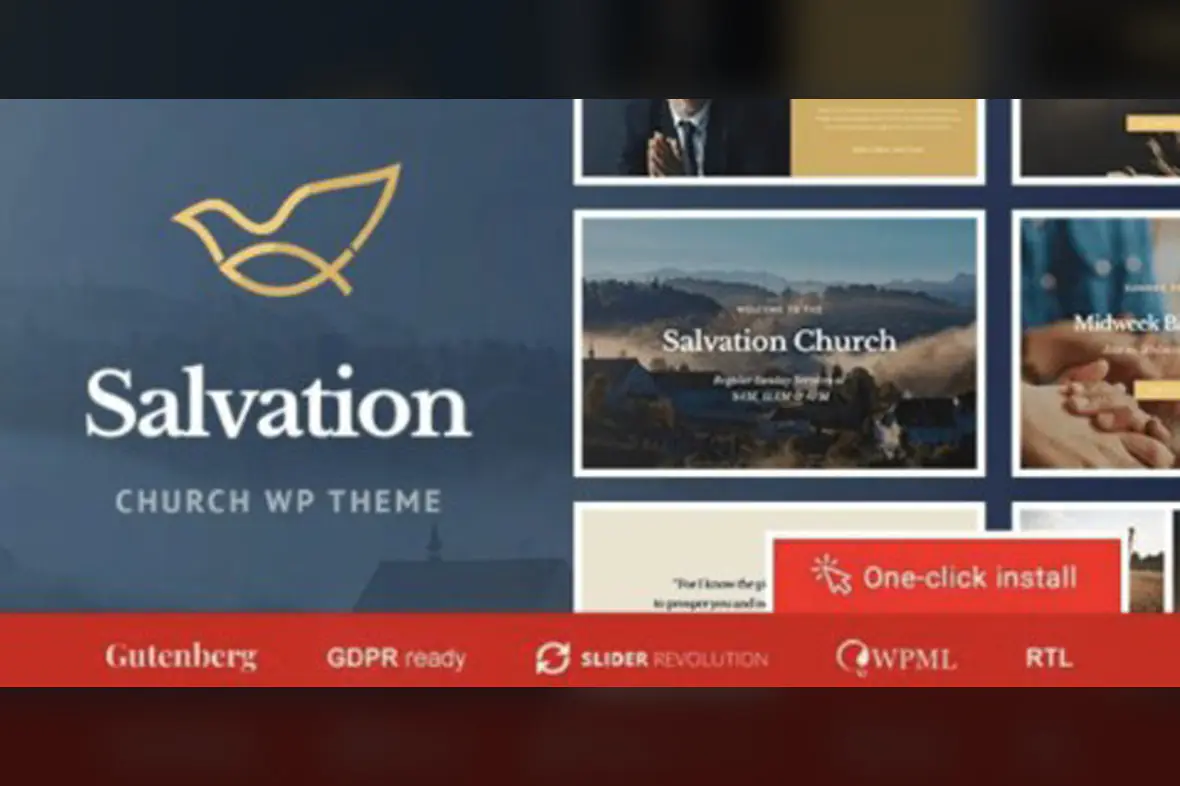 Salvation – Church and Religion WP Theme v1.2.6