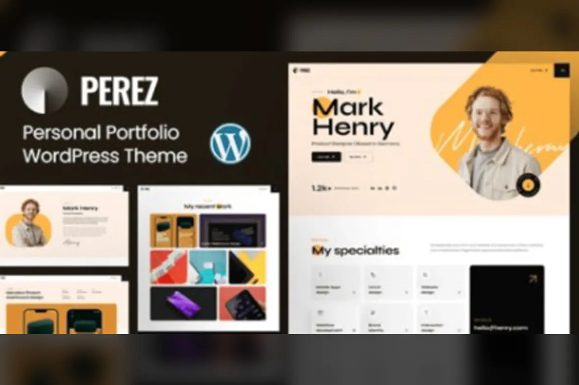 Perez – Personal Portfolio WordPress Theme v1.0