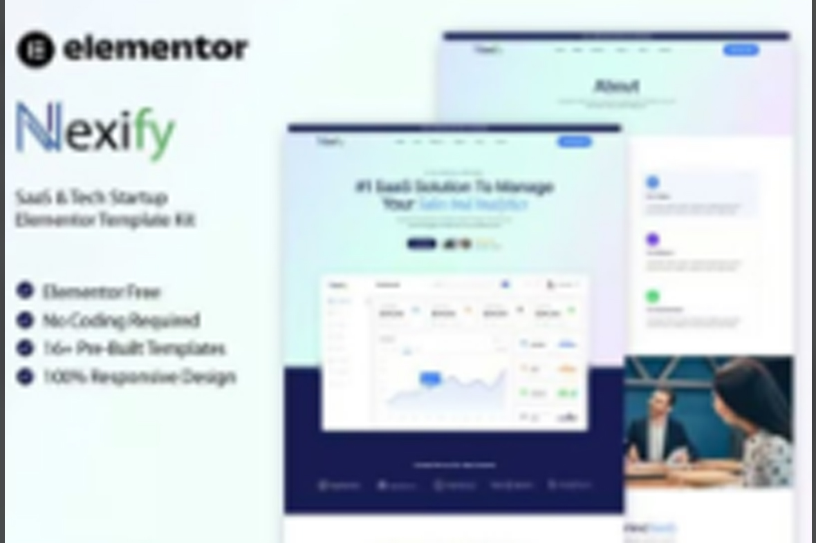 Nexify – SaaS and Tech Startup Elementor Template Kit June 19, 2025