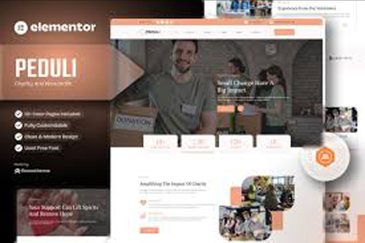 Peduli – Charity Elementor Template Kit July 30, 2025