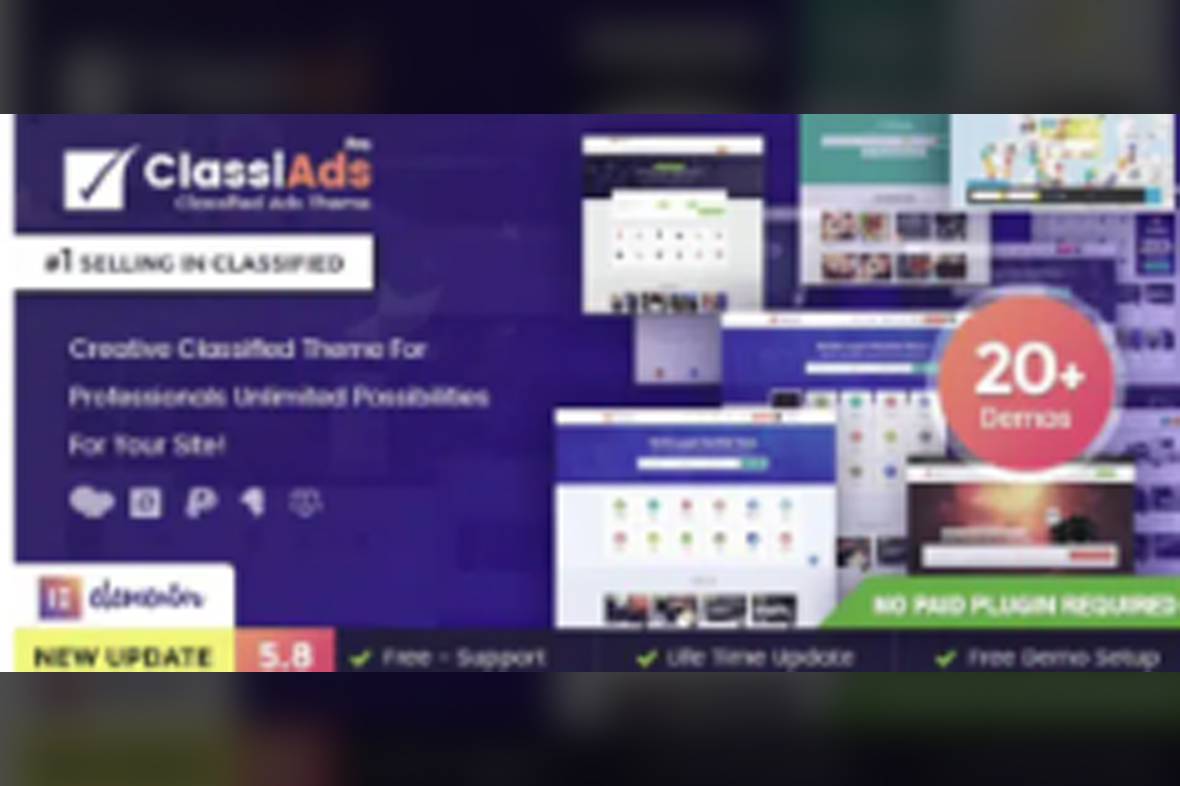 Classiads – Classified Ads WordPress Theme v6.1.10