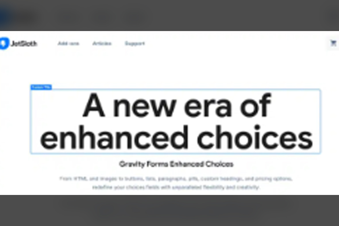 Gravity Forms Enhanced Choice v0.2.1