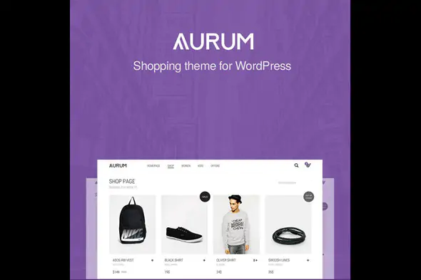 Aurum - A Simple An Elegant Shopping Website Theme