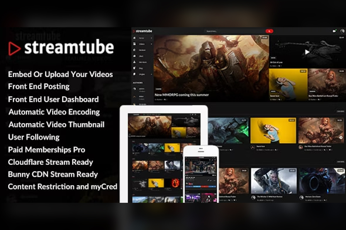 StreamTube Theme – Video WordPress Theme v4.2