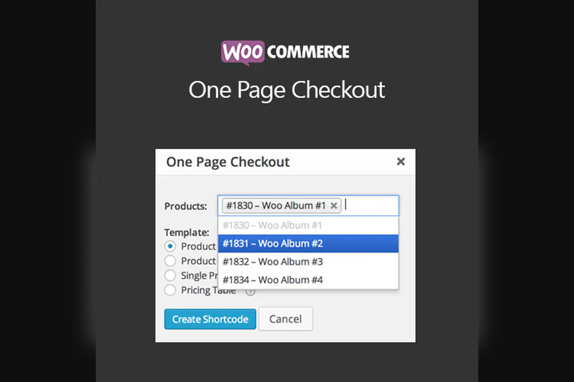 WooCommerce One Page Checkout