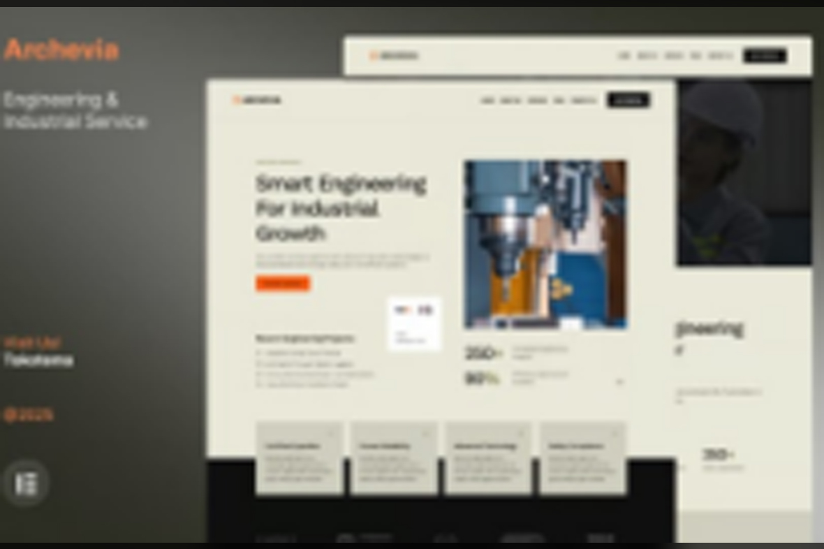 Archevia – Engineering and Industrial Service Website Elementor Kit December 1, 2025