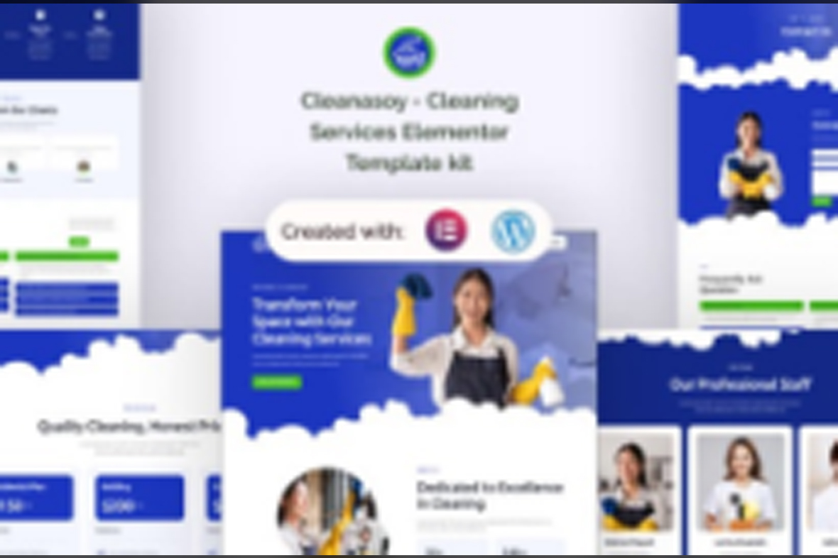 Cleanasoy – Cleaning Services Elementor Template kit July 10, 2025