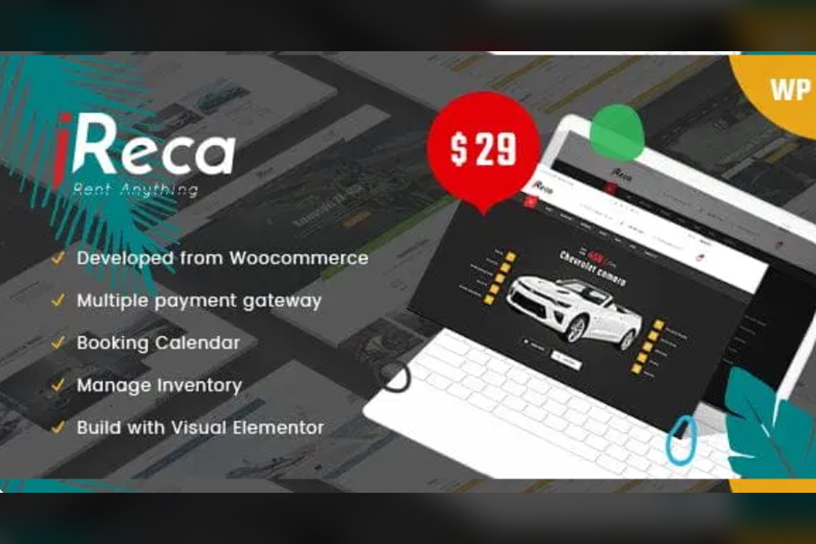 Ireca – Car Rental Boat, Bike, Vehicle, Calendar Theme v1.8.3