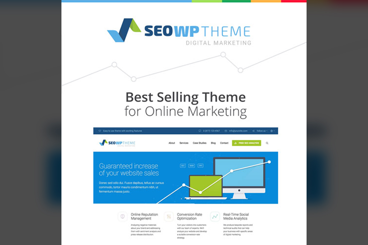 SEO WP Digital Marketing Agency & Social Media Company Theme v3.7.6