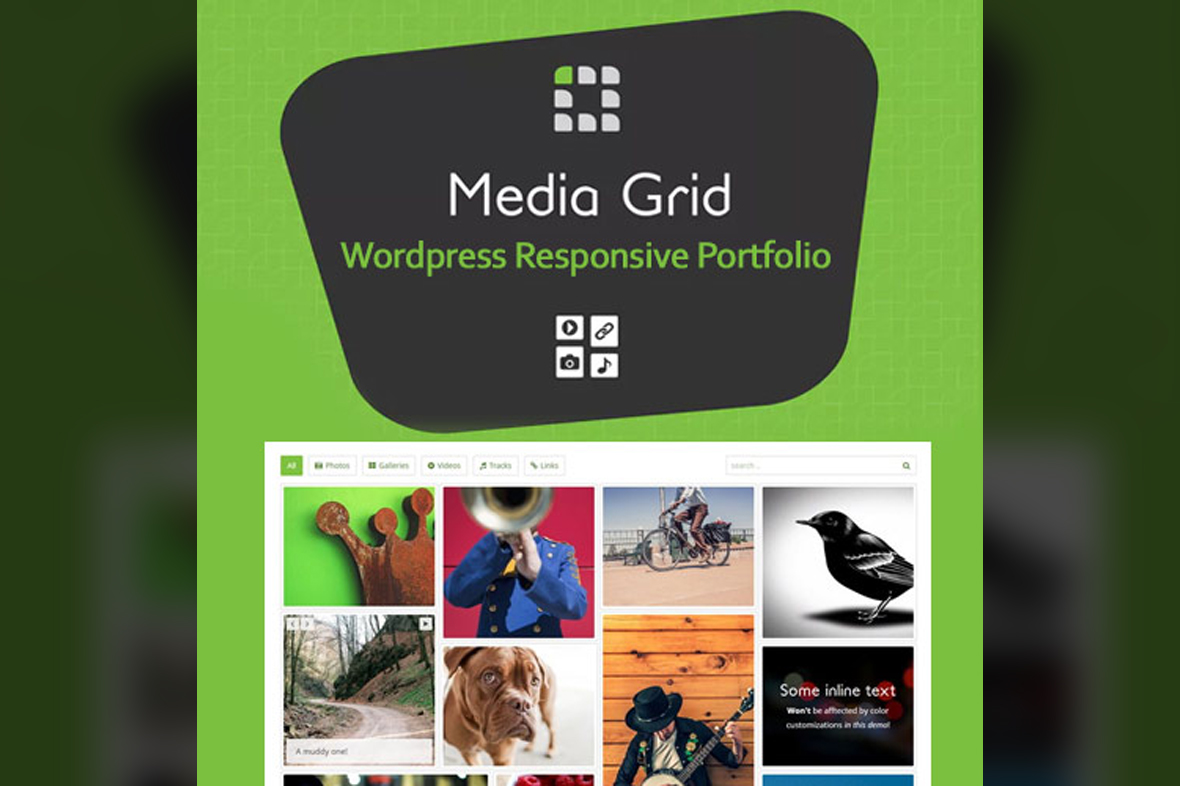 Media Grid – WordPress Responsive Portfolio v8.5.0
