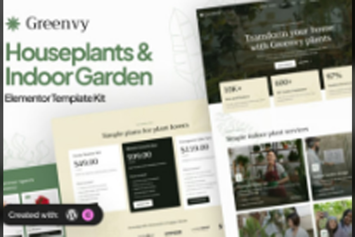 Greenvy – Houseplants and Indoor Garden Elementor Template Kit October 4, 2025
