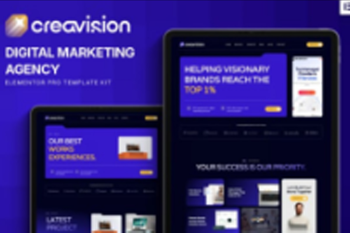 Creavision – Digital Marketing Agency Elementor Pro Template Kit July 18, 2025