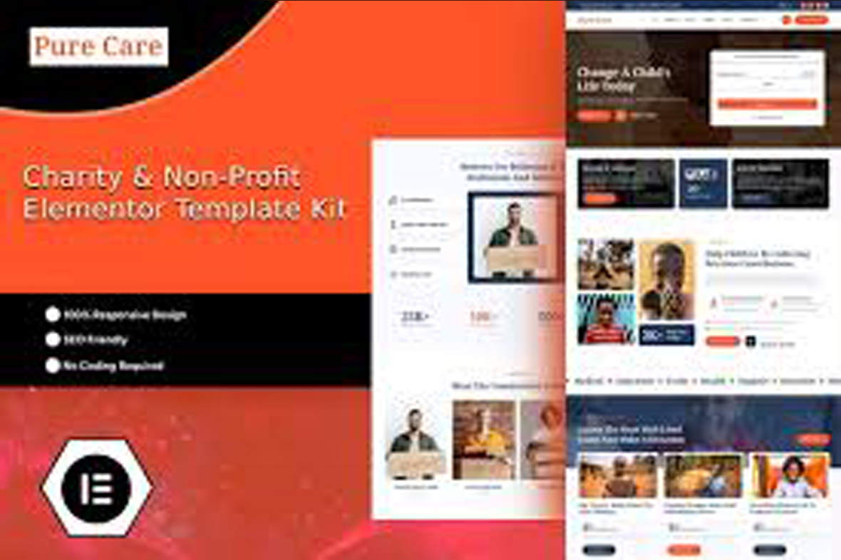 Purecare – Charity Elementor Template Kit July 28, 2025