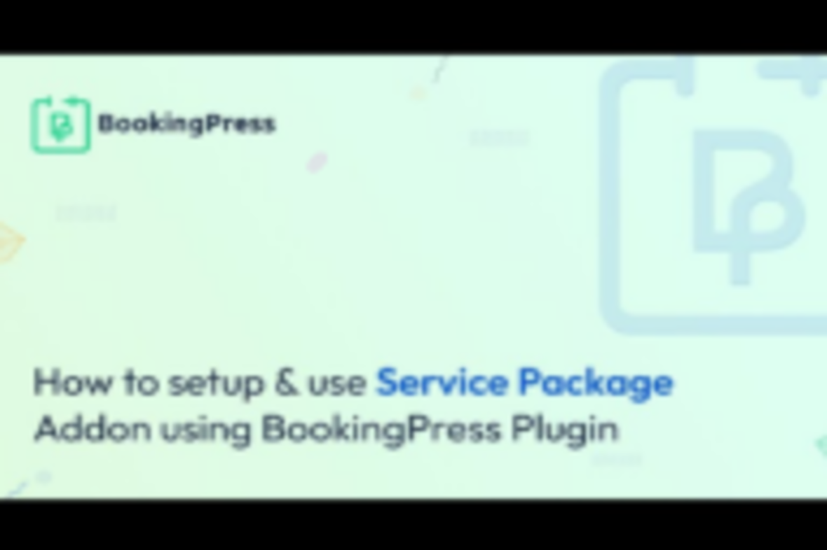 BookingPress – Service Package Addon v3.3
