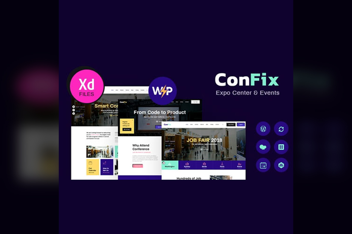 ConFix – Expo & Events WordPress Theme v1.0.12