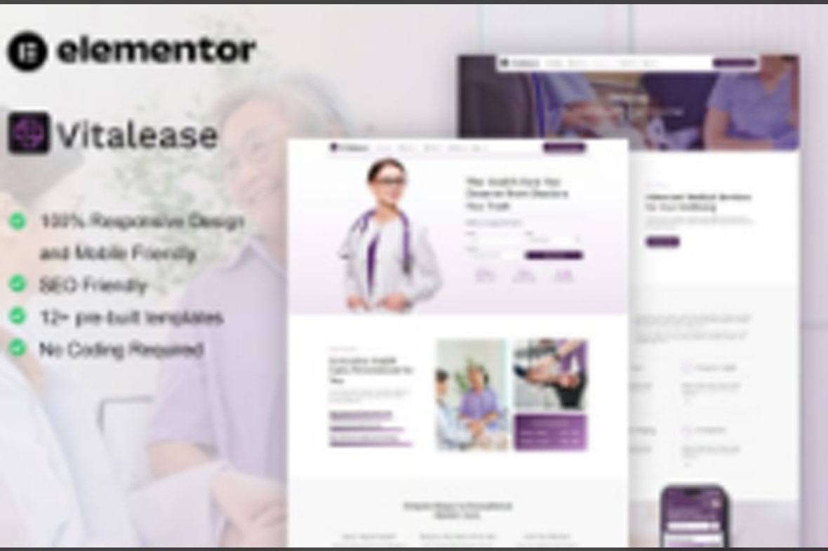 Vitalease – Health Care and Medical Elementor Template Kit June 19, 2025