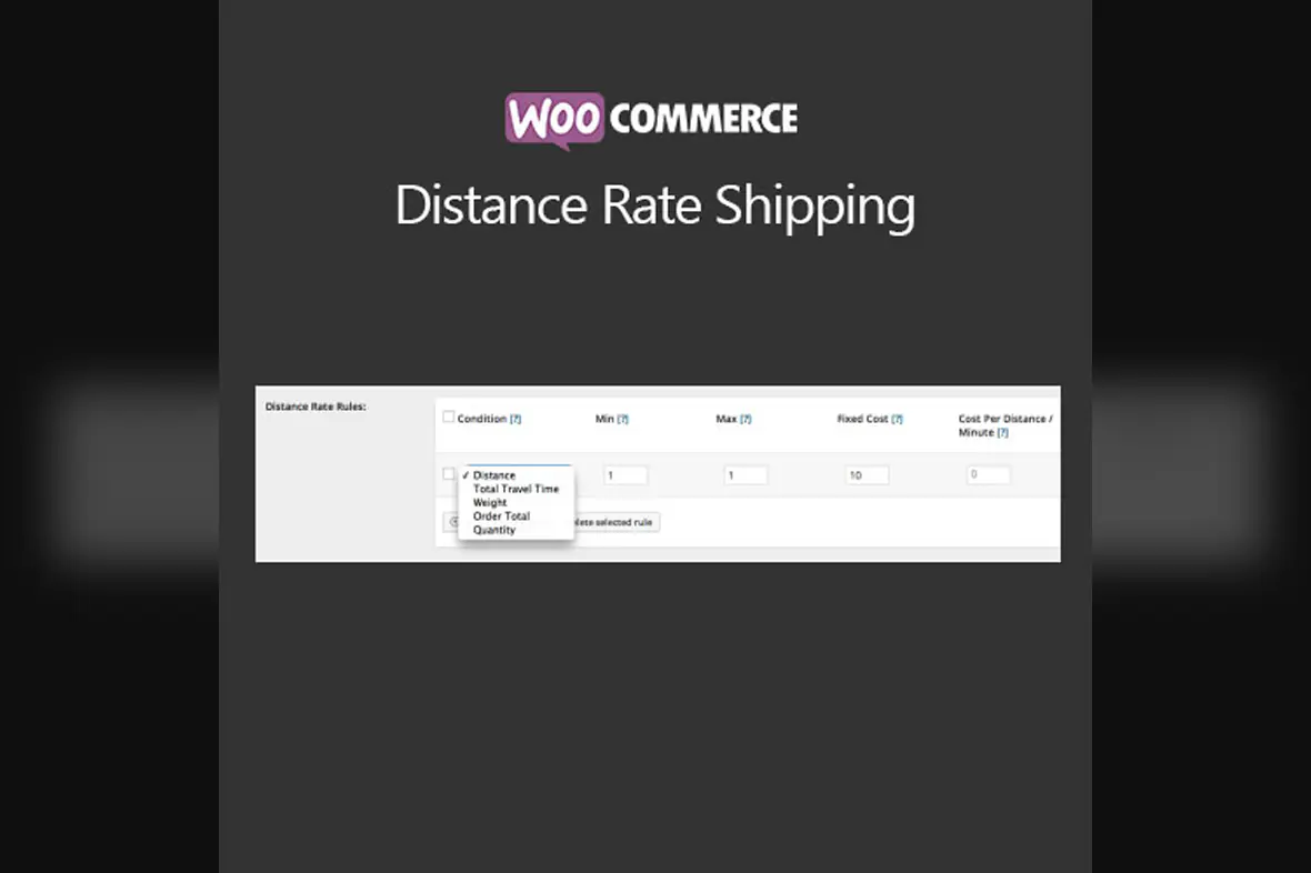 WooCommerce Distance Rate Shipping v1.6.1