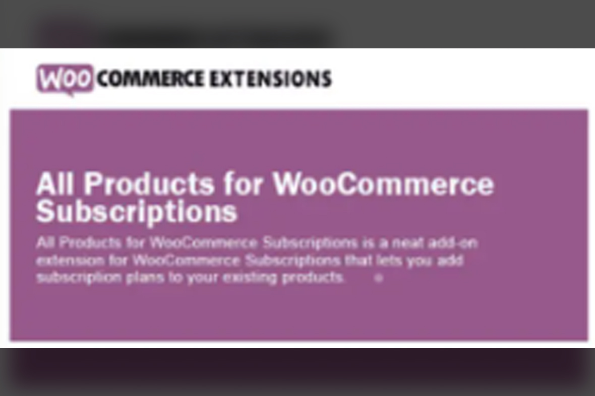 All Products for WooCommerce Subscriptions v6.1.0