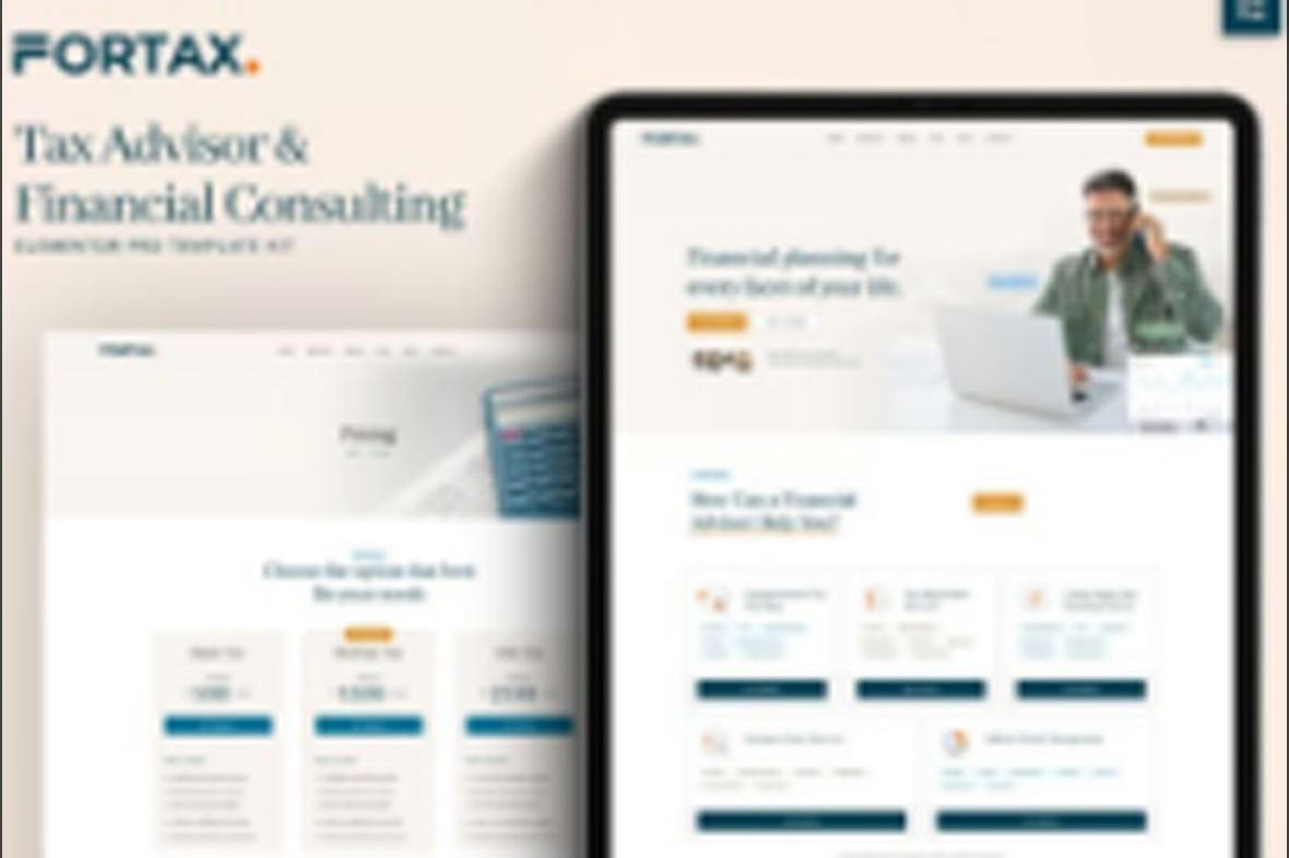 Fortax – Tax Advisor and Financial Consulting Elementor Template Kit July 30, 2025