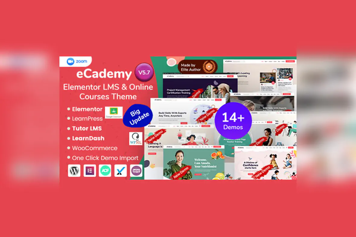 eCademy – Education LMS & Online Coaching Courses WordPress Theme