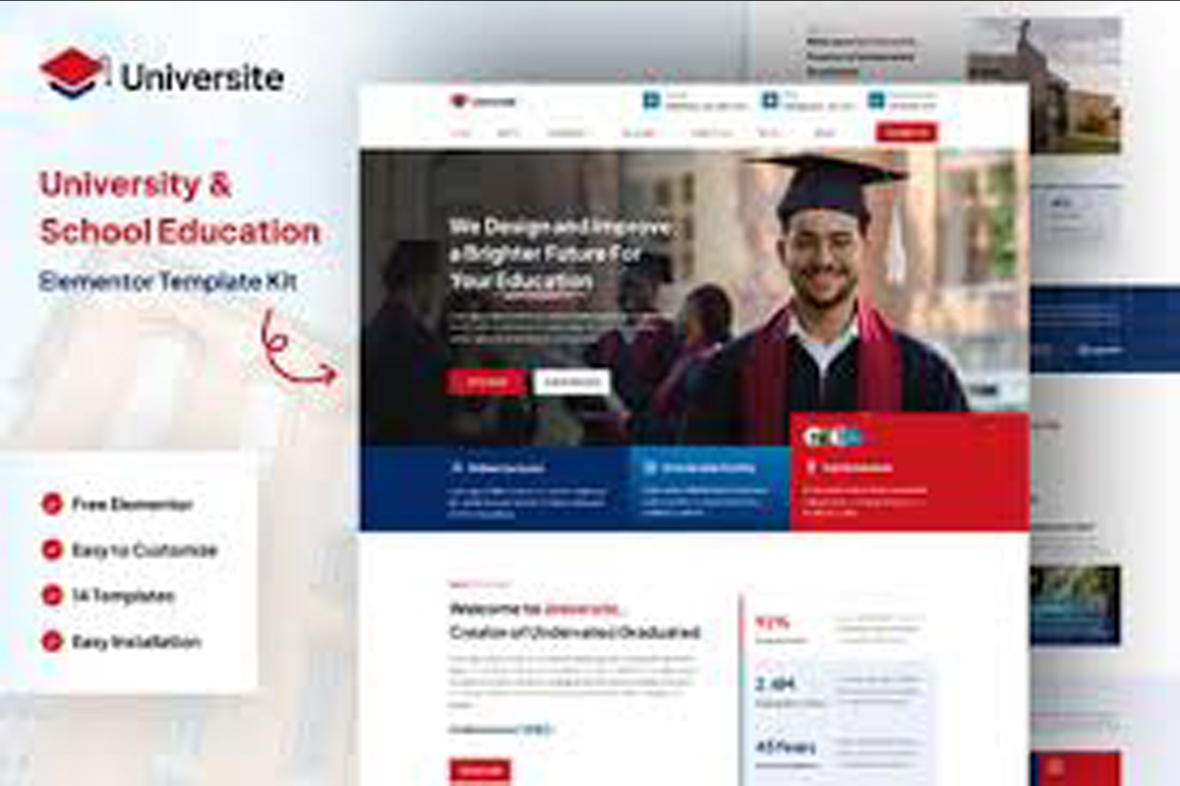 Universite – University and School Education Elementor Template Kit October 11, 2025