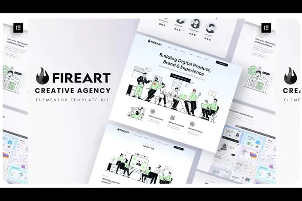 Fireart – Creative Agency Elementor Template Kit