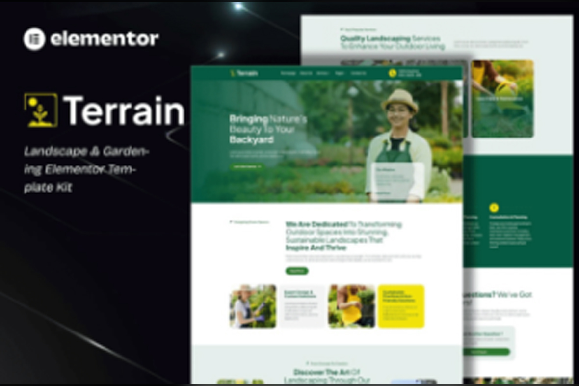 Terrain – Landscape and Gardening Elementor Template Kit Mar-15