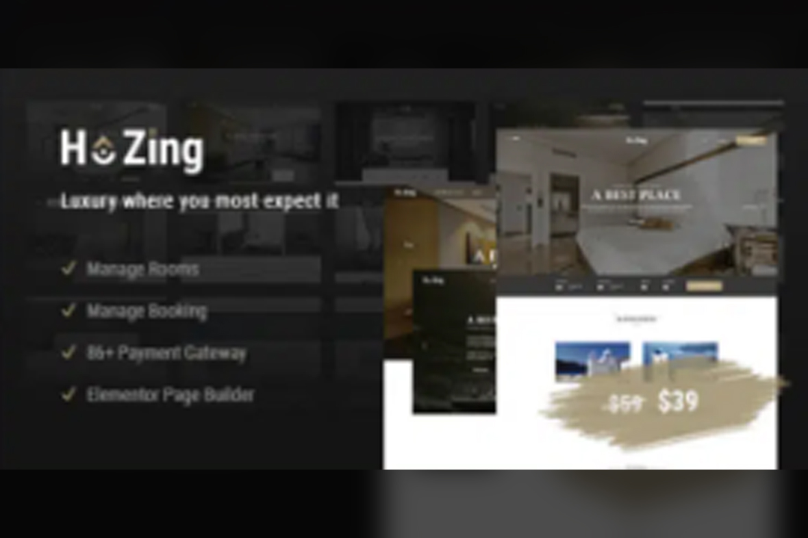 Hozing – Hotel Booking WordPress Theme v1.3.1