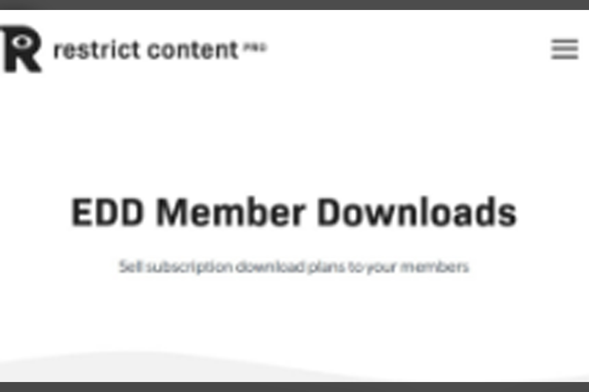 Restrict Content Pro – EDD Member Downloads v1.0.6