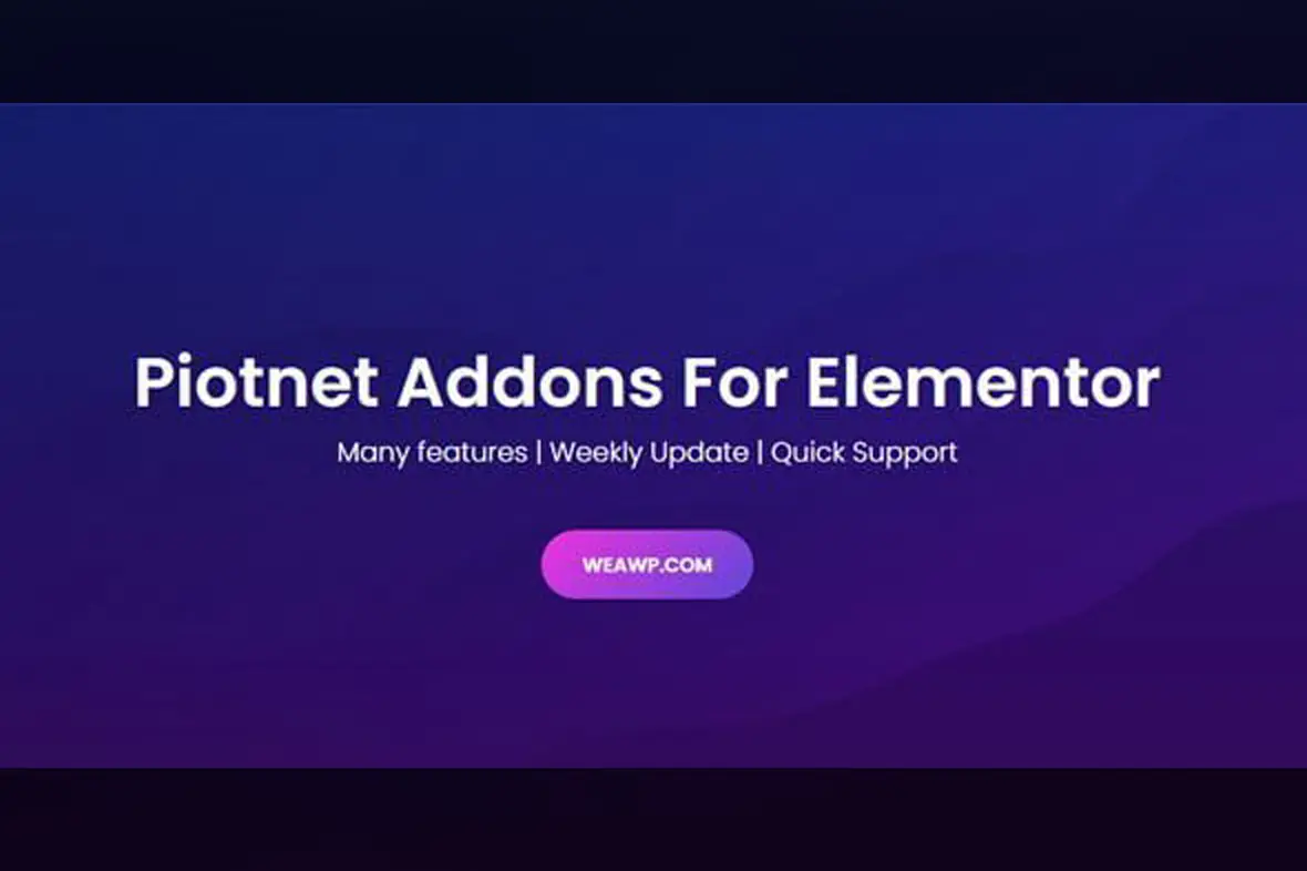 Piotnet Addons For Elementor Pro v7.1.54