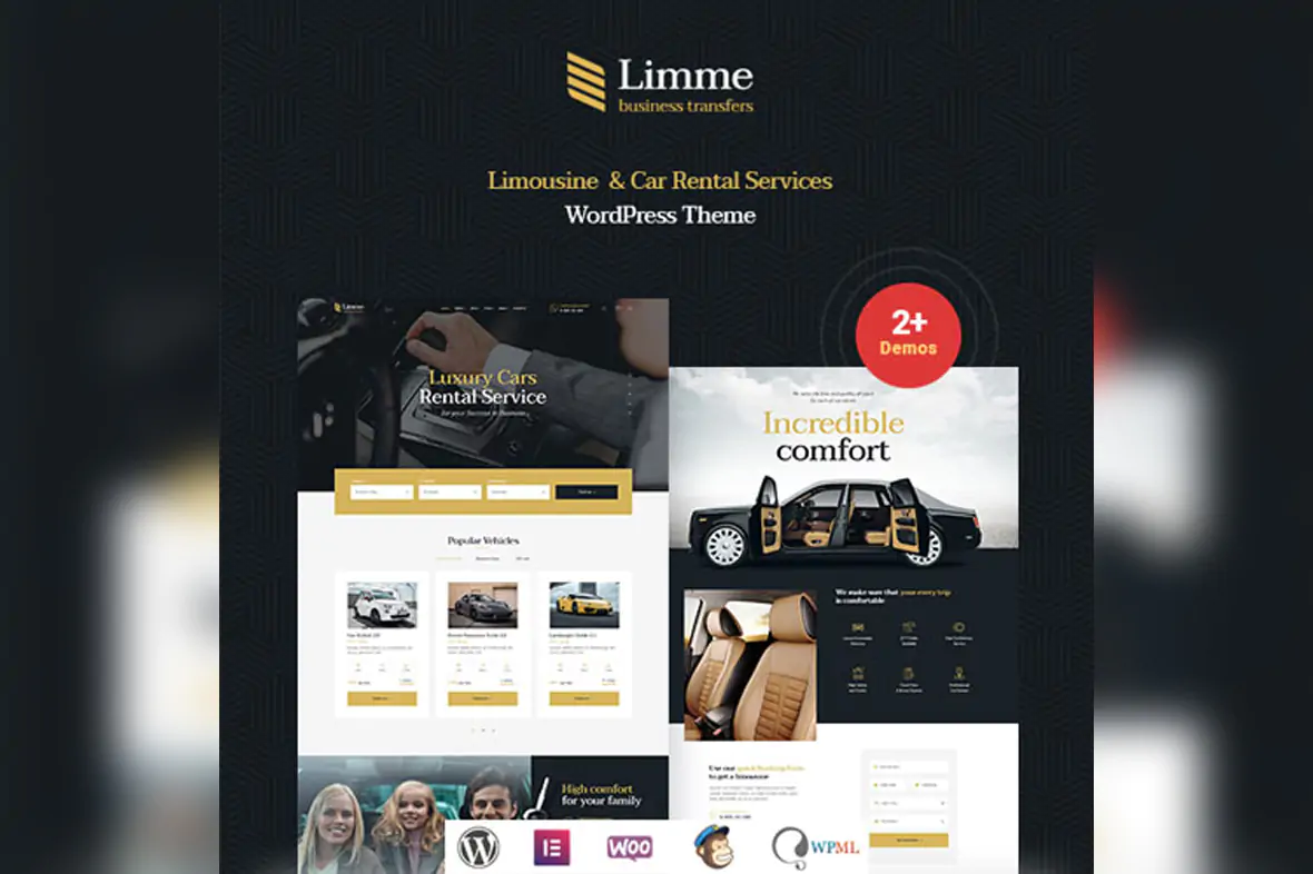 Limme – Limousine Transfers & Car Dealer WordPress Theme + RTL