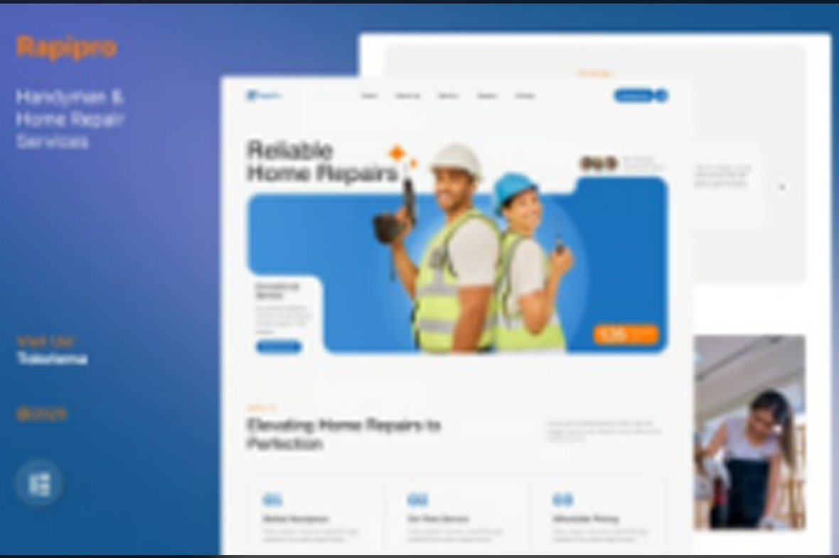 Rapipro – Handyman and Home Repair Service Website Elementor Template Kits November 24, 2025
