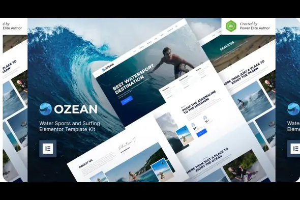 Ozean – Water Sports & Surfing Elementor Template Kit