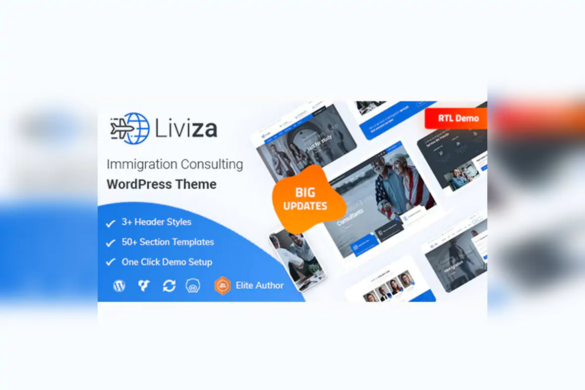 Liviza – Immigration Consulting WordPress Theme