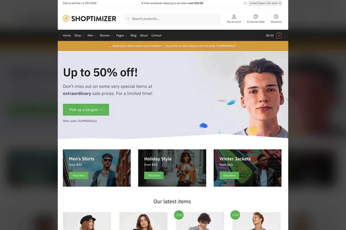 Shoptimizer – Fastest WooCommerce WordPress Themes v2.8.5