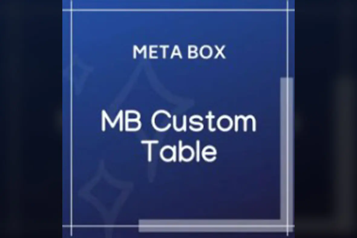 MB Custom Table v2.2.1