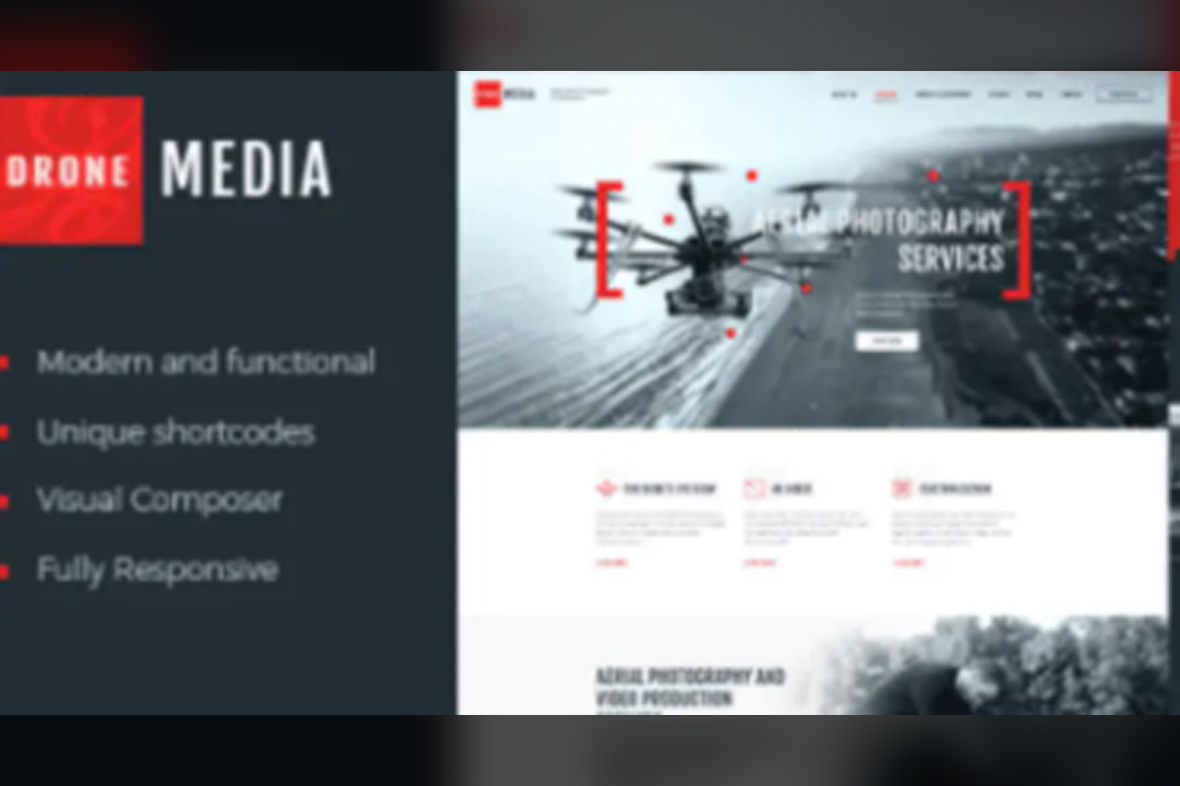 Drone Media Aerial Photography & Videography Theme v2.2.0