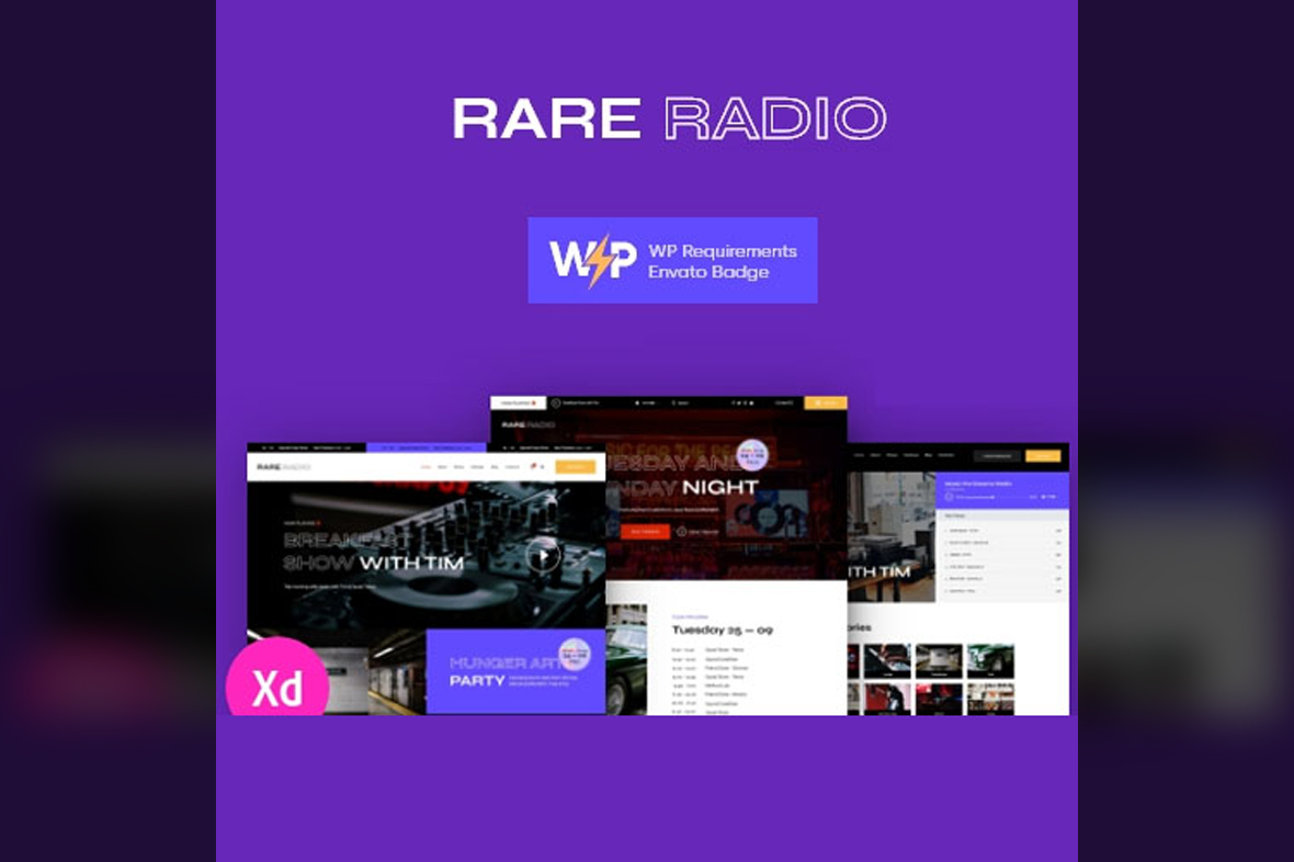 Rare Radio Music Radio & Podcast WordPress Theme v1.0.16