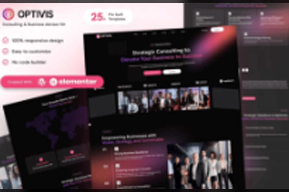Optivis – Consulting and Business Advisor Elementor Template Kit April 2, 2025