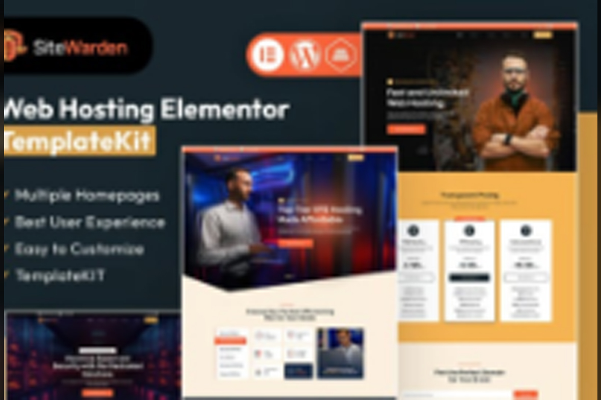 SiteWarden – Web Hosting Elementor Template Kit May 17, 2025