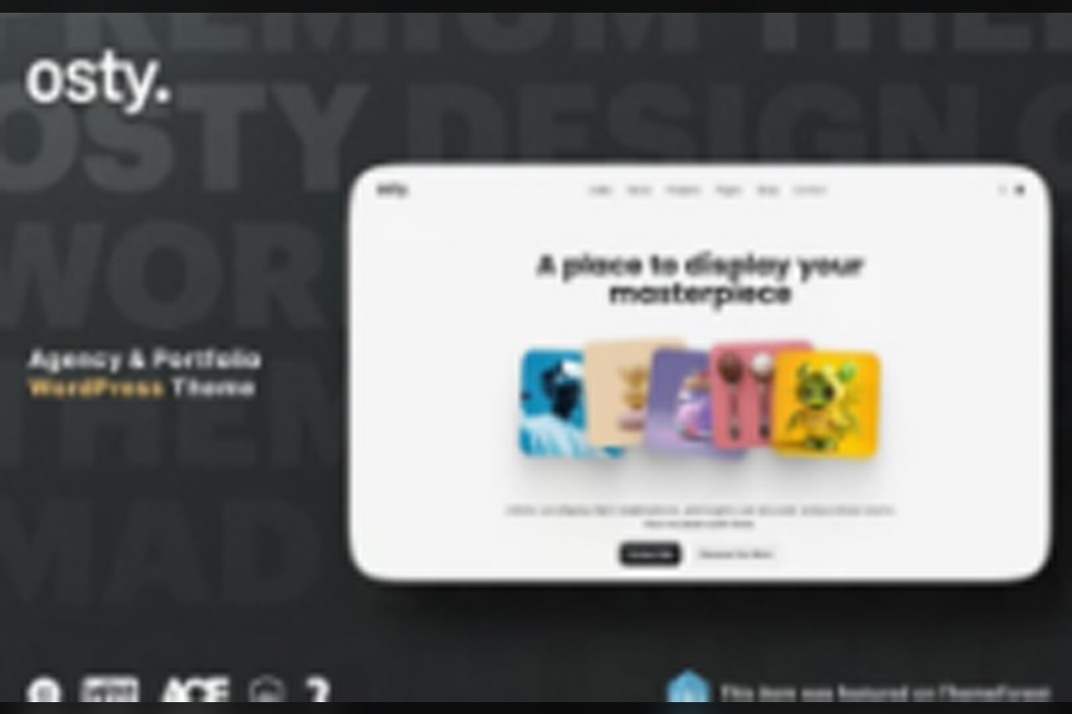 Osty – Creative Agency and Portfolio Theme v1.4