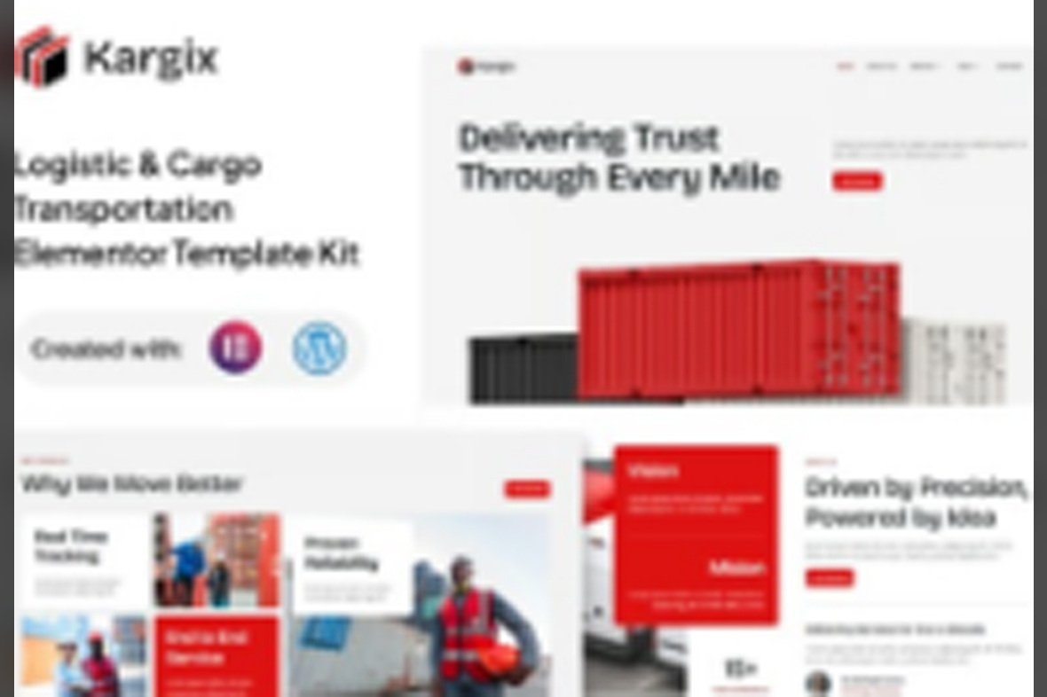 Kargix – Logistic and Cargo Transportation Elementor Template Kit May 17, 2025
