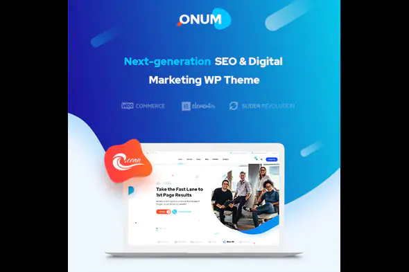 Onum – An SEO and Marketing Optimized WordPress Theme, Built with Elementor