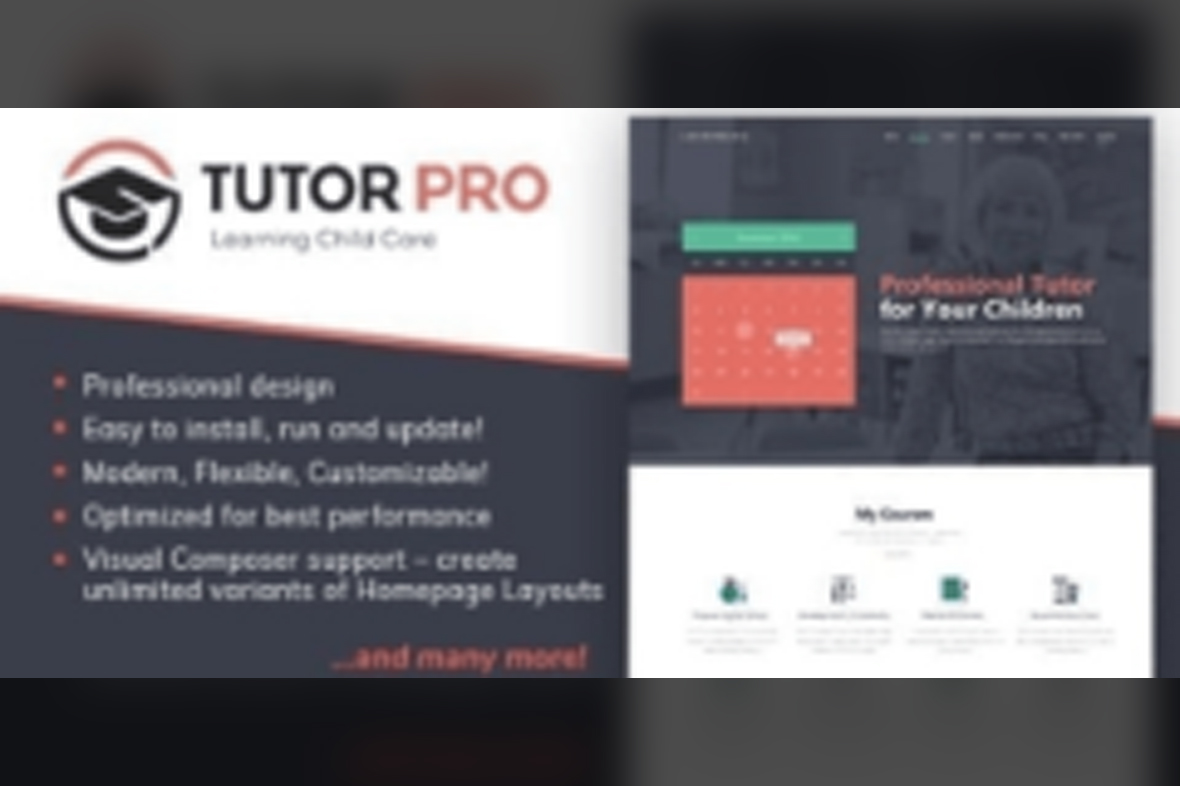 Tutor Pro Education WordPress Theme v1.1.3
